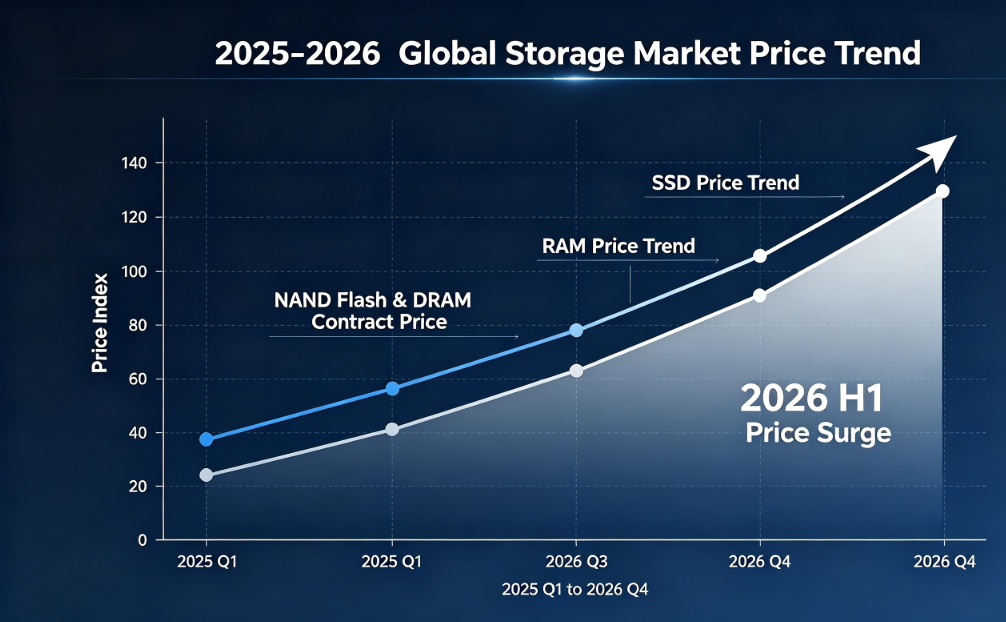 2026年上半期の世界ストレージ市場価格分析：SSDとRAMの価格高騰、供給逼迫、GUDGA安定供給戦略