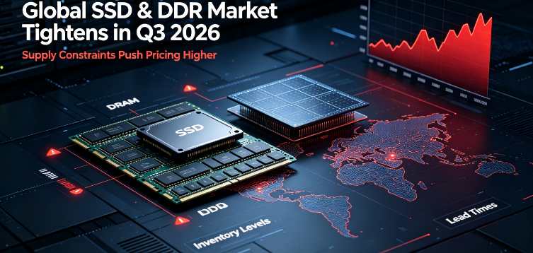 AI主導の供給逼迫の中、世界のSSDとDDRの価格は2026年第3四半期に急上昇。 GUDGAはグローバルB2Bパートナーへの安定した供給を維持します